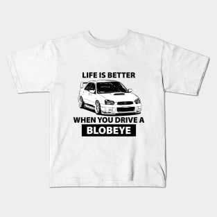 Subaru STI Blobeye Version 8 - Impreza WRX JDM Car Kids T-Shirt